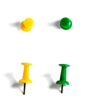 Push pins Stock Photos