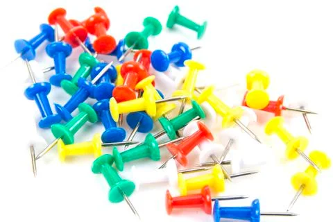 Push pins Stock Photos