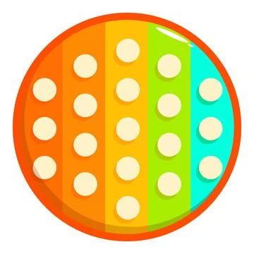 Push pop bubble sensory fidget toy relieving stress and bringing relaxation Illustrazione stock