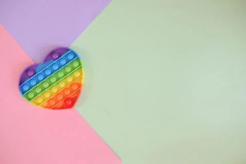 Push pop bubble sensory fidget toy stress. Stock Photos
