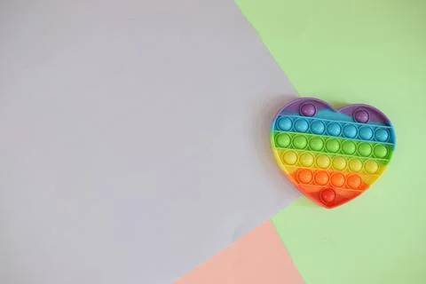 Push pop bubble sensory fidget toy stress. Stock Photos