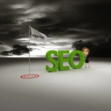 Push SEO. Stock Illustration