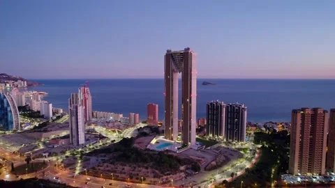 Push in shoot to Intempo building. Stock Footage 232877354