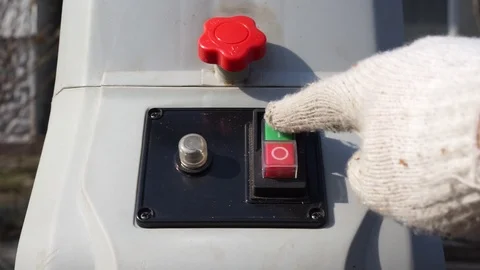 Push start/stop engine button Video stock 88991336