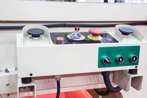 Push switch and control pannel Stock Photos