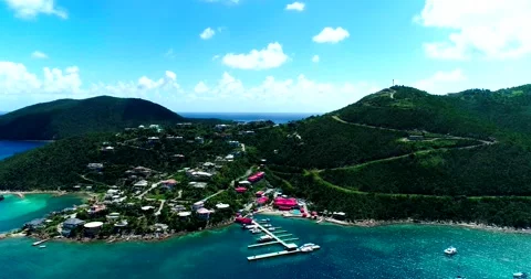 Push in to town Stock Footage 220589106