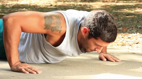 Push-Ups Stock Footage 30335090