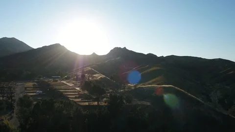 Push into valley Malibu sunset. Stock Footage 111848927