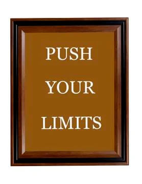 Push Your Limits sign Stock Illustration