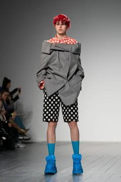 PushButton - Runway - London Fashion Week FW 2019, United Kingdom - 19 Feb 2019 Stock Photos