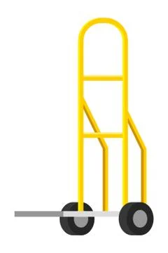 Pushcart icon cartoon Stock Illustration