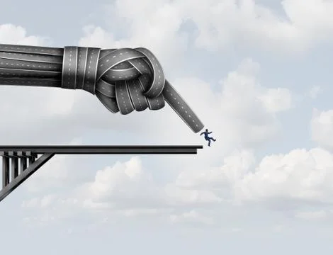 Pushed Off 库存插图