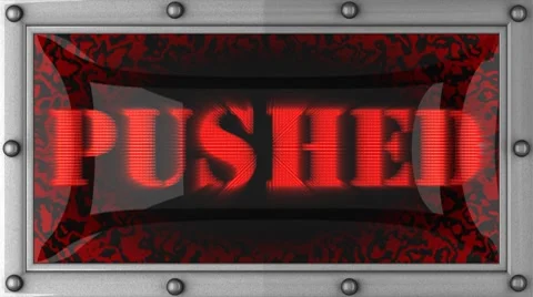 Pushed on led Stock Footage 8733625