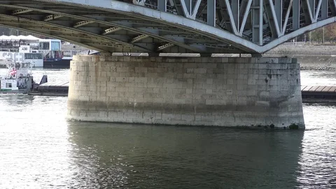 The  pusher on the Danube river Stockbeeldmateriaal 119317957