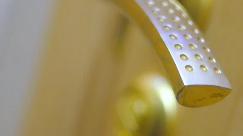 Pushing down door handle Stock Footage 95175208