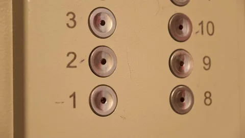 Pushing elevator buttons 스톡 동영상 151948892