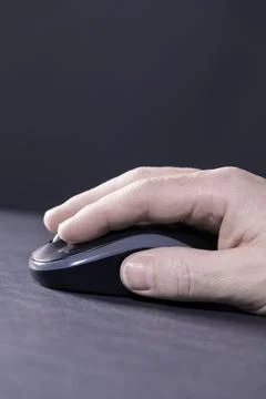 Pushing The Mouse Foto stock