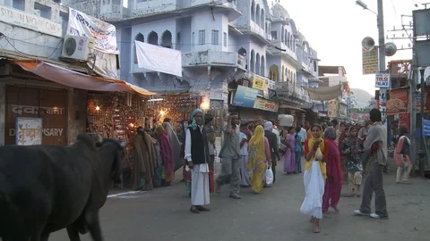 Pushkar Fair Stock Footage 91534949