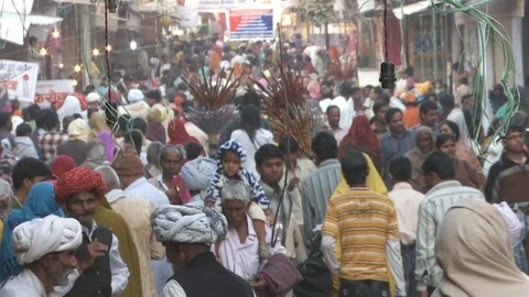 Pushkar Fair Stock Footage 91535464