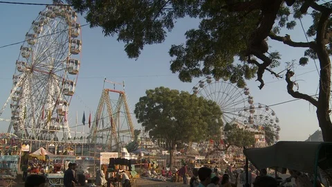 Pushkar Fair Stock Footage 91573807