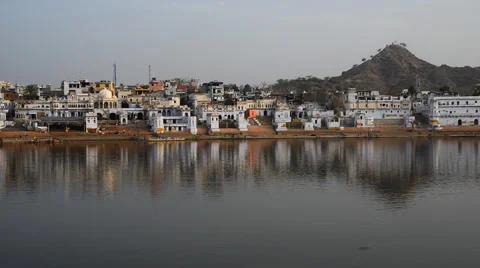 Pushkar lake Stock Footage 47738848