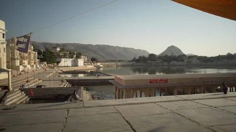 Pushkar Lake Stock Footage 111790868