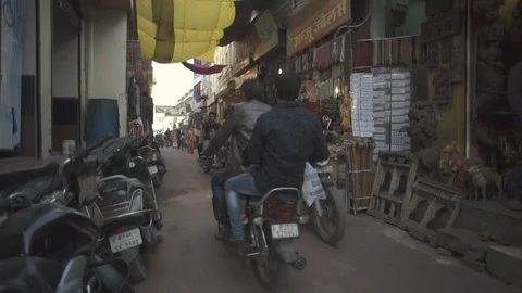 Pushkar street view Stock Footage 111808517