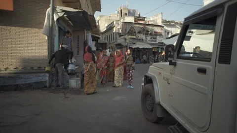 Pushkar traffic Stock Footage 111792628