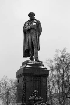 Pushkin monument Stock Photos