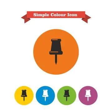 Pushpin icon Stock-Illustration