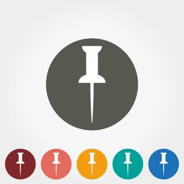 Pushpin icon Stock Illustration
