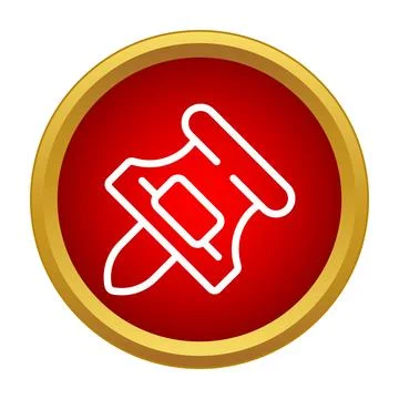 Pushpin icon marking important note or location イラスト素材