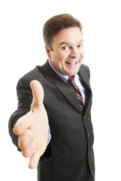 Pushy Salesman Stock Photos