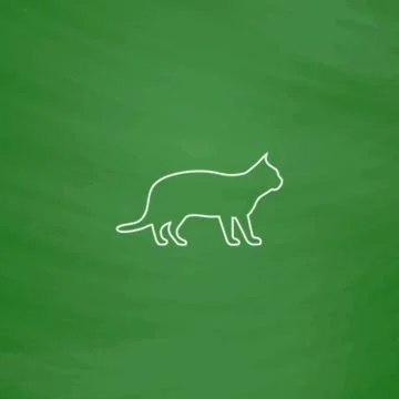 Pussycat computer symbol Stock Illustration