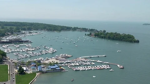 Put-in-Bay Harbor Stock Footage 90351773