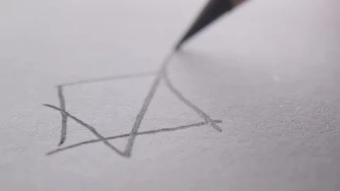 Put a check on a paper Stock Footage 134704387