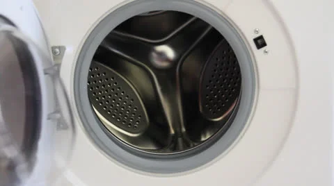 Put the clothes in the washing machine Stock Footage 25003776