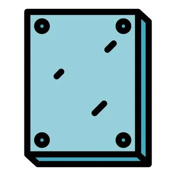 Put drywall icon vector flat Stock Illustration