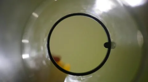Put fresh mandarin and orange in juicer for Juice. slow motion Stock Footage 61731086