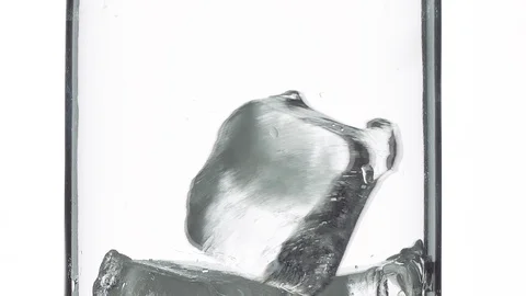 Put the ice into the glass Stock Footage 106711706