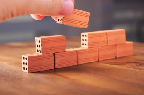 Put the last brick Stock Photos