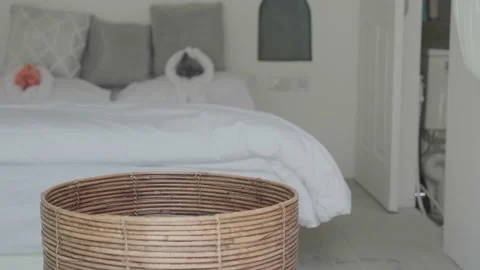 Put on a laundry bag of the room background Stock Footage 173719463