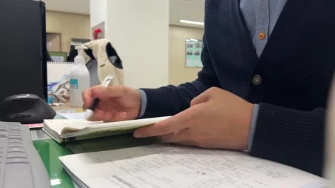 Put the papers Stock Footage 172230792