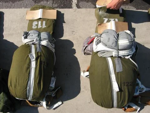 The put parachute d-6 Foto stock