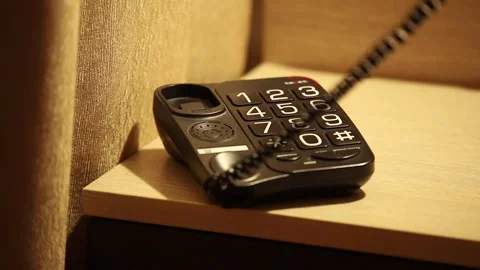 Put the push-button phone back Stock Footage 297318588