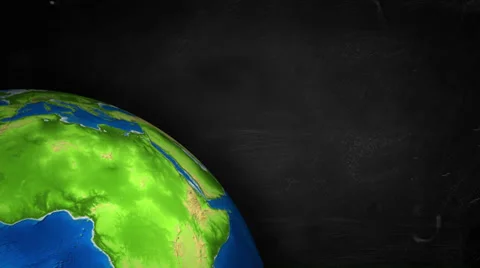 Put Text Quarter Rotation Earth Looping Animation Stock Footage 37677344
