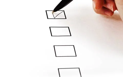 Put tick in black square box put tick in black square box by simple black ... Stock Photos