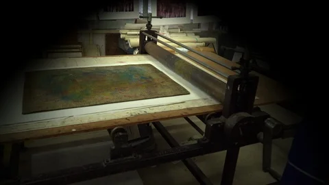 Put the type that will be printed on the printer. Stock Footage 119003537