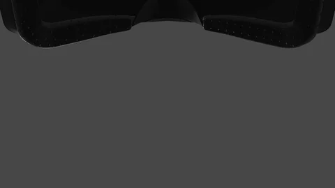 Put VR Headset 360 on eyes Stock Footage 125791495