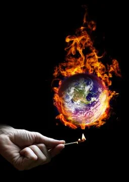 Put the world on fire Stock Photos